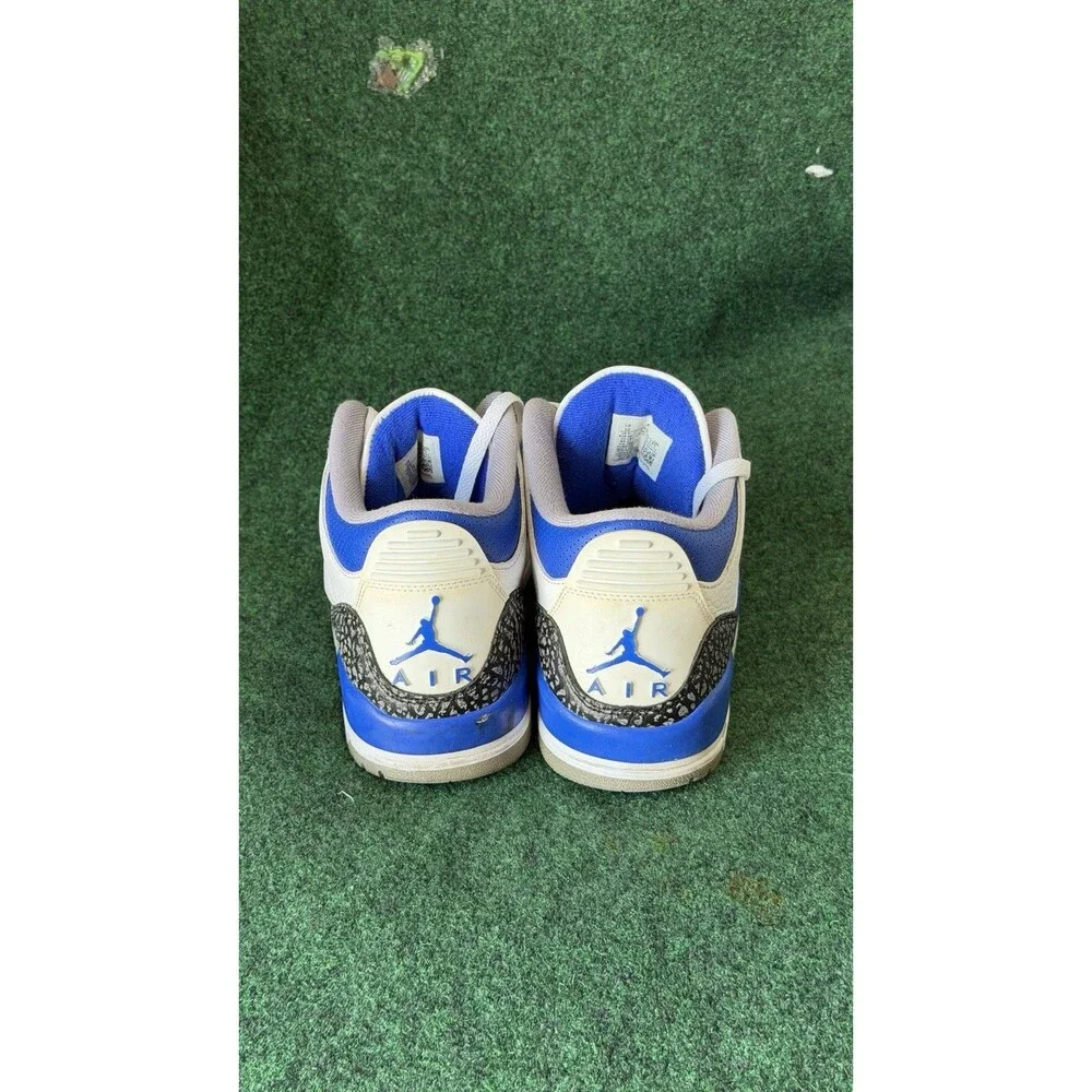 Nike Air Jordan 3 Retro Racer Blue White Men's Size 10 CT8532-145 Excellent